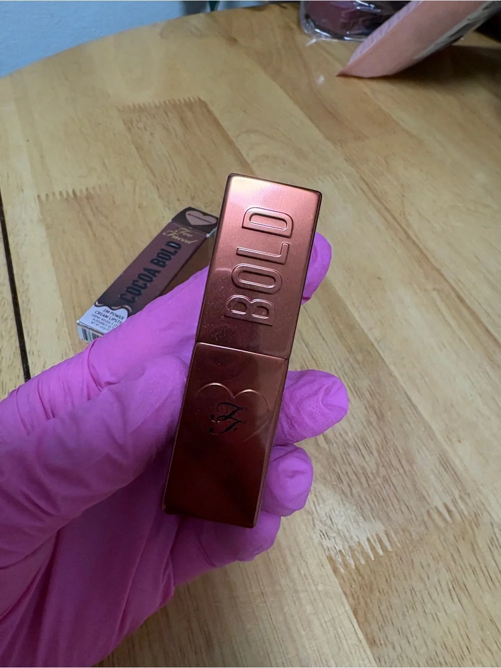 Too Faced Cocoa Bold Lipstick in BUTTERCREAM, full Sz 0.11oz, BNIB, AUTHENTIC